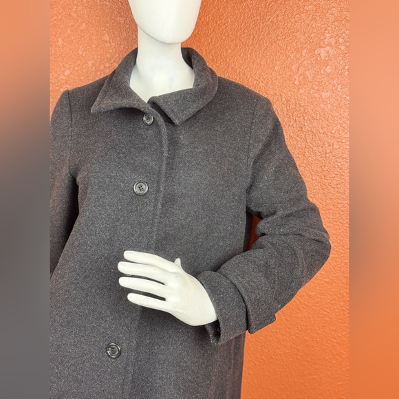 Lauren Ralph Lauren Vintage Jacket Black Button Up Wool Blend Coat Size Medium - Picture 8 of 17